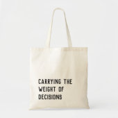 Tote Bag Personnalisable portant la typographie du poids (Devant)