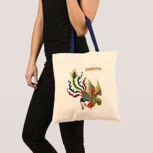 Tote Bag Personnalisation de l'art du coq chinois