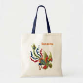 Tote Bag Personnalisation de l'art du coq chinois (Devant)