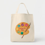 Tote Bag personnalisation NOM Art enseignant Art class cade (Devant)