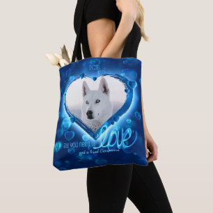 Tote Bag Personnalisé 2 Photo, Amour animal de compagnie Tr
