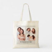 Tote Bag Personnalisé 3 sections Photos de famille Collage  (Dos)