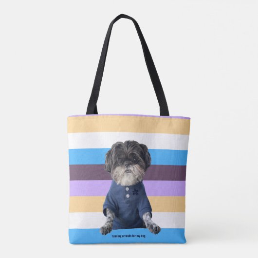 Tote Bag Personnalisé Ajouter votre propre photo texte chie (Dos)