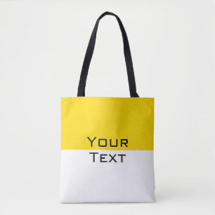 Tote Bag Personnalisé Ajouter Votre Texte Épaule Blanche Ja