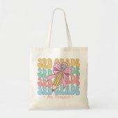 Tote Bag Personnalisé Avec Nom Enseignant de 3e année Perso (Devant)