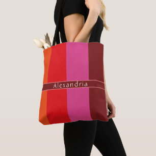 Tote Bag Personnalisé Chic strié
