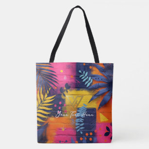 Tote Bag Personnalisé : Coucher de soleil tropical Fourre-t