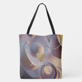 Tote Bag Personnalisé : Courbes cosmiques, Harmonie céleste (Dos)