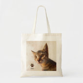 Tote Bag Personnalisé Cute Animal Kitten Chat Chien Modèle  (Devant)
