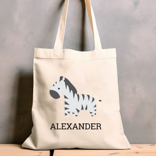 Tote Bag Personnalisé Cute Zebra Kids