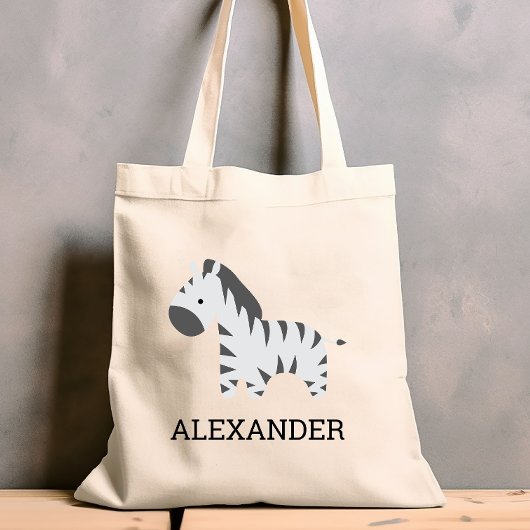 Tote Bag Personnalisé Cute Zebra Kids