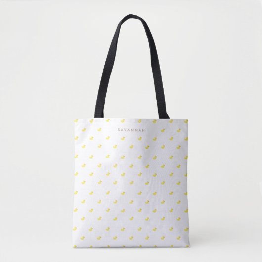 Tote Bag | personnalisé Duckies en caoutchouc (Devant)