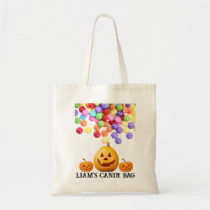 Tote Bag Personnalisé Halloween Candy Fourre-tout