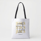 Tote Bag Personnalisé JESUS Waymaker Christian (Devant)