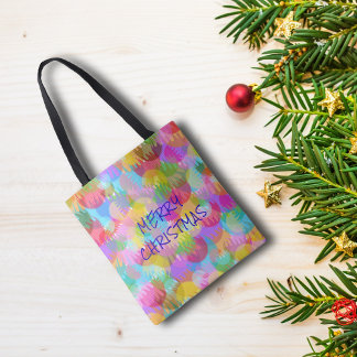 TOTE BAG PERSONNALISÉ JOYEUX DE COULEUR ÉPARGNÉE NOËL