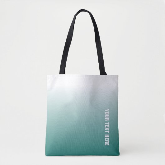 Tote Bag Personnalisé Modèle Élégant Turquoise Moderne Pers (Devant)