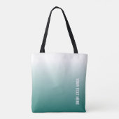 Tote Bag Personnalisé Modèle Élégant Turquoise Moderne Pers (Dos)