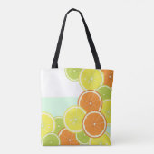 Tote Bag Personnalisé Moderne Élégant Citron Agrumes Coloré (Dos)