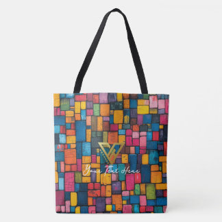 Tote Bag Personnalisé : Mosaic Medley Personnalisé Fourre-t
