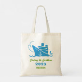 Tote Bag Personnalisé Nom, Destination & Année Croisière Co (Dos)