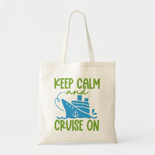 Tote Bag Personnalisé Nom, Destination & Année Croisière Co (Devant)