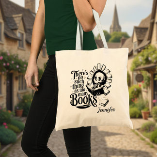 Tote Bag Personnalisé Pas Trop De Livres N'existe