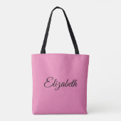 Tote Bag Personnalisé Personnalisé Votre Propre Nom Élégant (Dos)