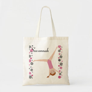 Tote Bag Personnalisé peu de gymnaste rouge de cheveux dan