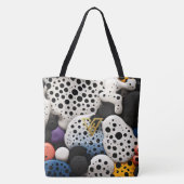 Tote Bag Personnalisé : Polka Dot Array Personnalisé Fourre (Dos)