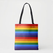 Tote Bag Personnalisé Rainbow (Devant)