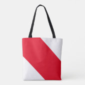 Tote Bag Personnalisé rouge et blanc (Dos)