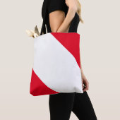 Tote Bag Personnalisé rouge et blanc (De près)