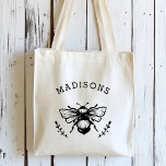 Tote Bag Personnalisé Rustique Bumblebee<br><div class="desc">Customizable Rustic Bumblebee Bag mort.</div>