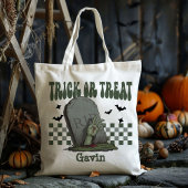 Tote Bag Personnalisé Scary Zombie Garçon Trick Ou Traiter