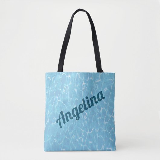Tote Bag Personnalisé Sous La Piscine D'Eau (Devant)