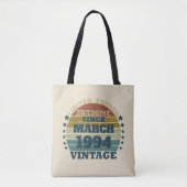 Tote Bag Personnalisé Trente vintage 30e anniversaire (Devant)