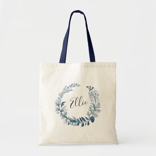 Tote Bag Personnalisé Wild Azure (Devant)