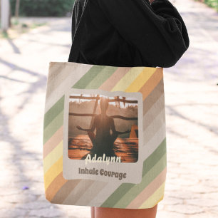 Tote Bag Personnalisé Yoga Lover enseignant Maman Femme Cad