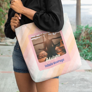Tote Bag Personnalisé Yoga Lover enseignant Maman Femme Cad