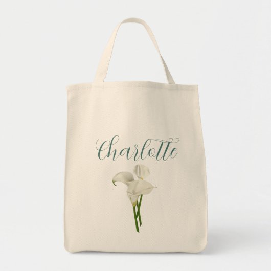 Tote Bag Personnalisée Calla Lily (Devant)