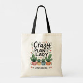 Tote Bag Personnalisée La Dame Plante folle (Dos)