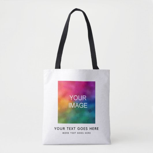 Tote Bag Personnaliser Ajouter Votre Texte Image Logo Photo (Devant)