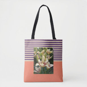 Tote Bag Personnaliser Avec Photo Saumon De Bande Violet