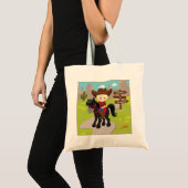 Tote Bag Personnaliser Blonde Cowboy Deux côtés (Devant (produit))