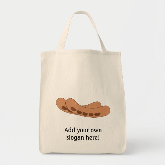Tote Bag Personnaliser de ce graphique Saucisses (Devant)