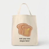 Tote Bag Personnaliser de ce graphique Toast Beurré (Devant)