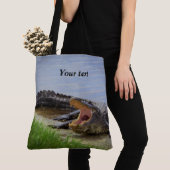 Tote Bag Personnaliser deux photographes Alligators (De près)