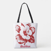 Tote Bag Personnaliser d'Hibiscus simple et applicable (Dos)