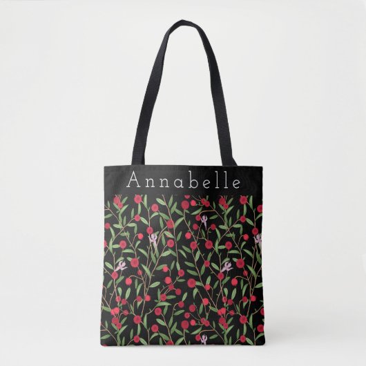Tote Bag Personnaliser la canneberge créative (Devant)
