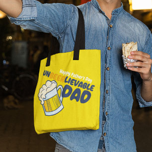 Tote Bag Personnaliser la Fête des pères Papa insupportab